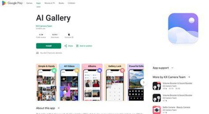 Adult membership gallery navigation and content organization