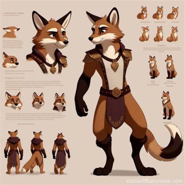 Clean safe for work furry character art