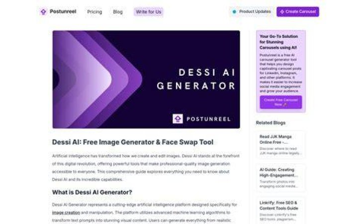 Dessi adult platform AI features overview