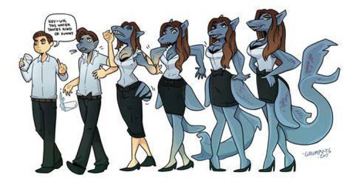 Furry comic sequential art panels