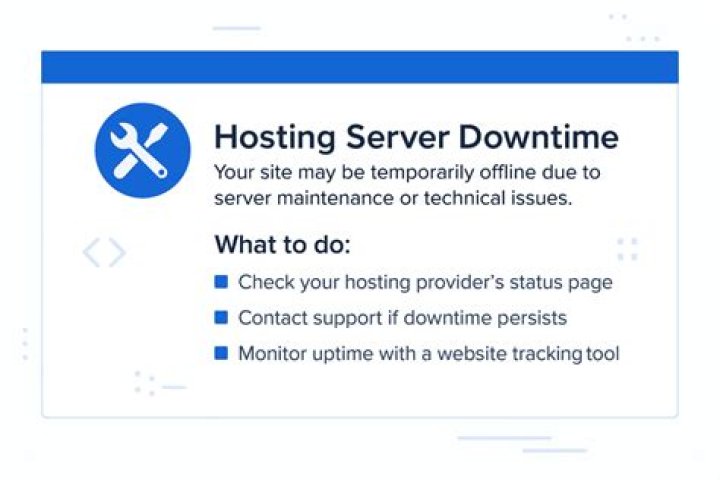 Website maintenance and server downtime wait or retry